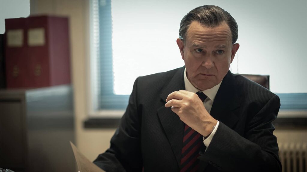 Hugh Bonneville as Brian Boyce in The Gold on MASTERPIECE on PBS