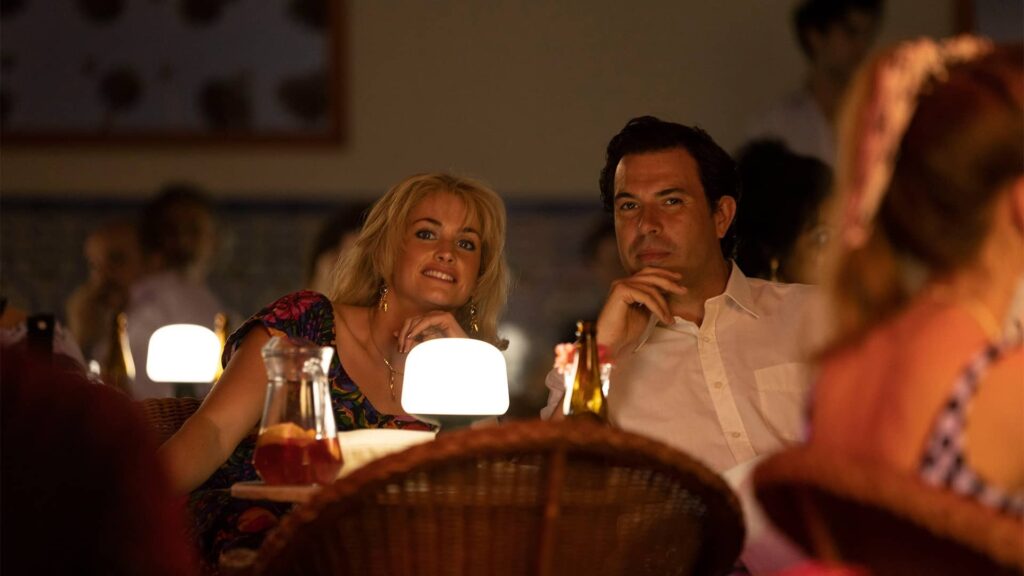 Stefanie Martini as Marnie Palmer; Tom Cullen as John Palmer in The Gold on MASTERPIECE on PBS