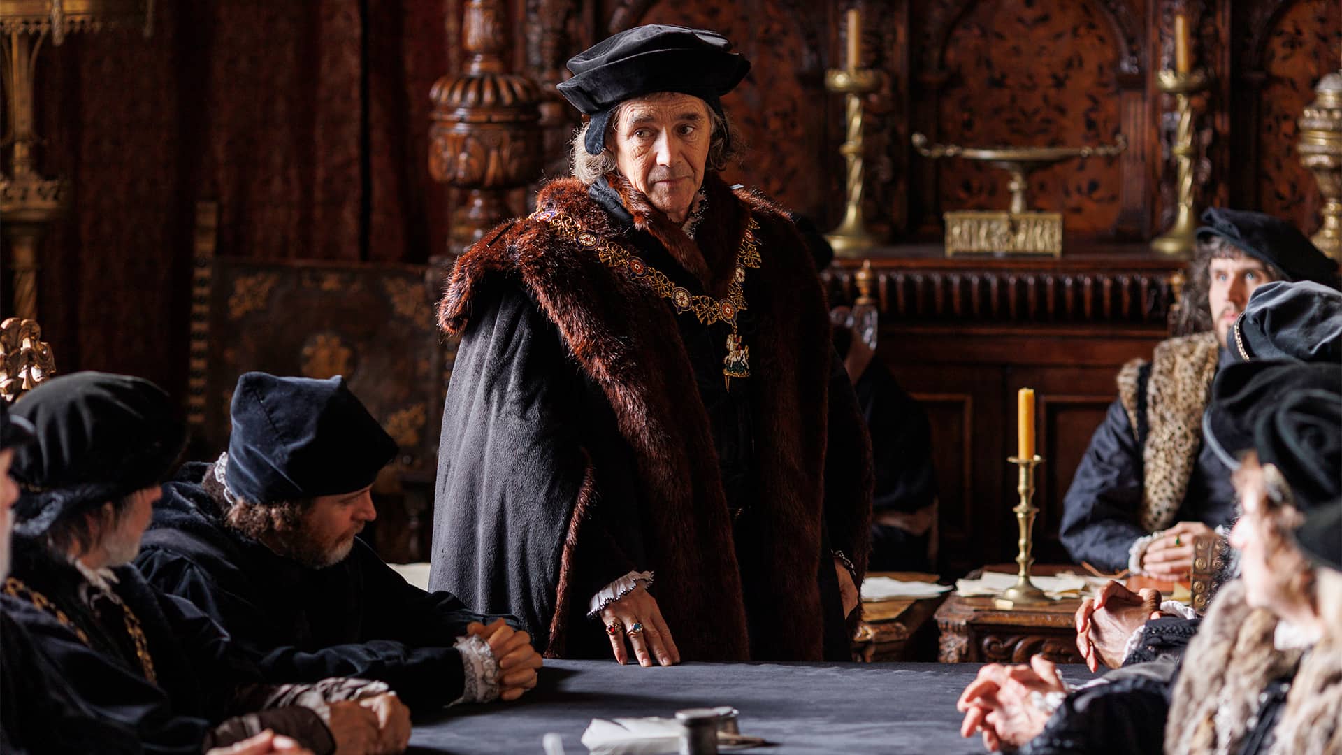 Mark Rylance as Thomas Cromwell in Wolf Hall: The Mirror and the Light