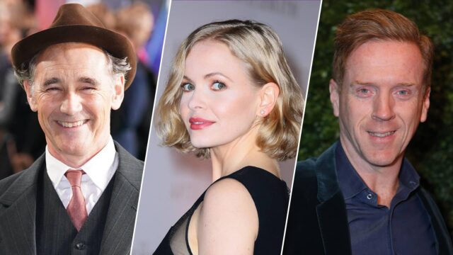 Mark Rylance, Kate Phillips, and Damian Lewis star in Wolf Hall: The Mirror and the Light