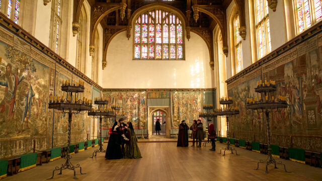 The set of Wolf Hall: The Mirror and the Light