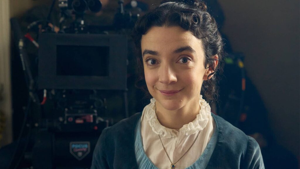 Patsy Ferran behind the scenes of Miss Austen