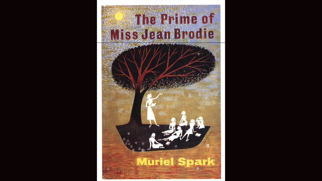 Cover of an early copy of Muriel Spark's novel, The Prime of Miss Jean Brodie, first published by Macmillan in 1961.