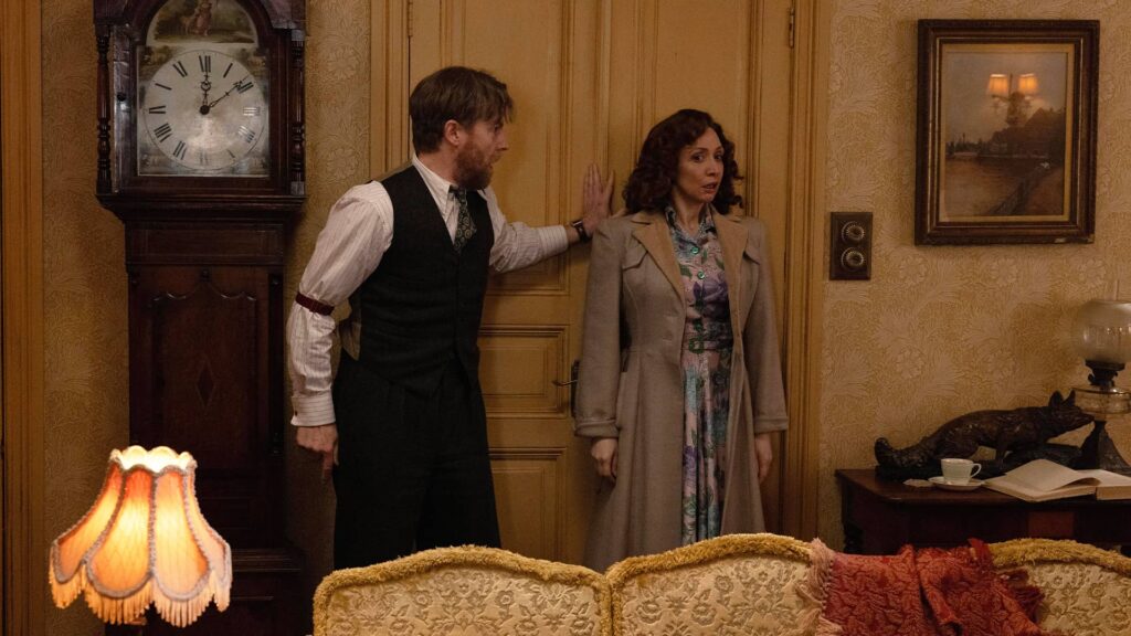 Siegfried Farnon (Samuel West), Susan (Lucy- Jo Hudson) in All Creatures Great and Small Season 6 on MASTERPIECE on PBS