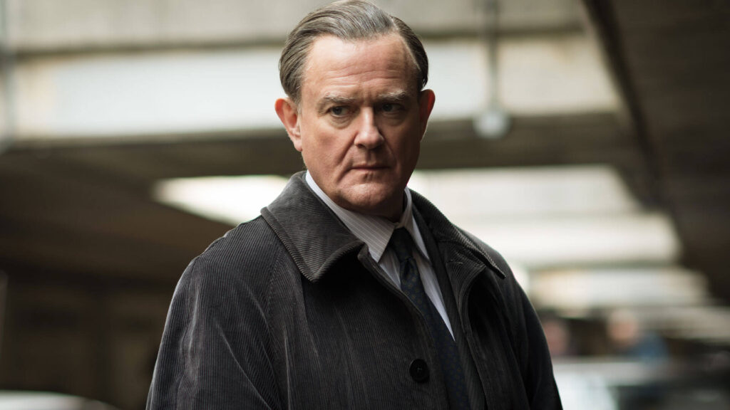 British actor Hugh Bonneville as DCI Brian Boyce in the true-crime drama The Gold airing on PBS MASTERPIECE.