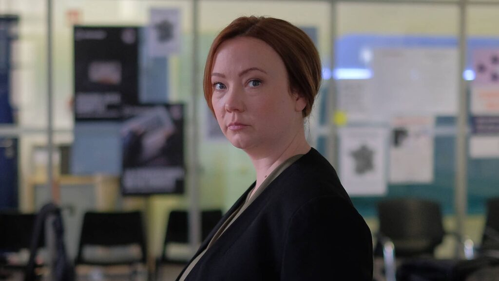 Kerrie Hayes as Andrea Lucas in Maigret on MASTERPIECE on PBS.