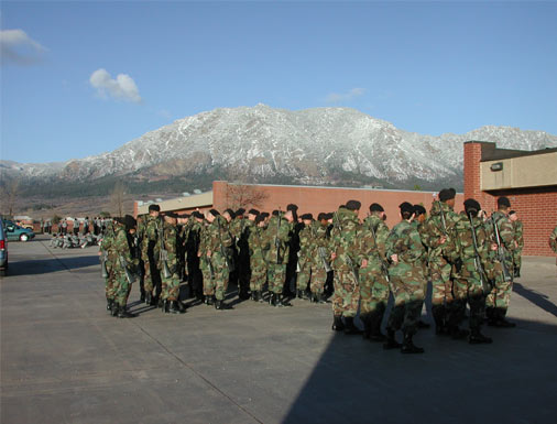 Soldiers preparing for deployment
