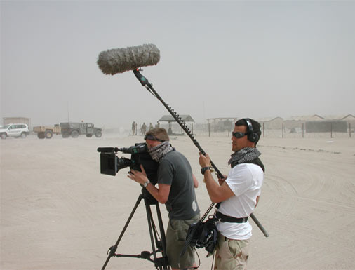Dimitri and Hugh filming