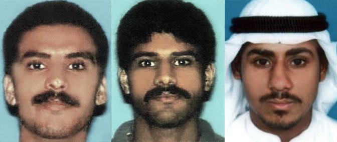 three of the hijackers, Khalid al-Mihdhar, Nawaf al-Hazmi, and Salem al-Hazmi