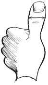 image of hand and thumb