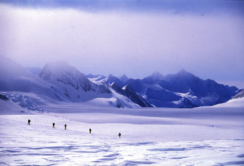Team on Upper Dater Glacier