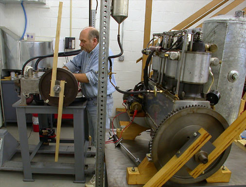 Greg Cone working on Flyer reproduction