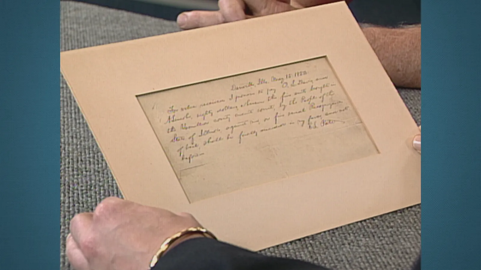1852 Abraham Lincoln Document