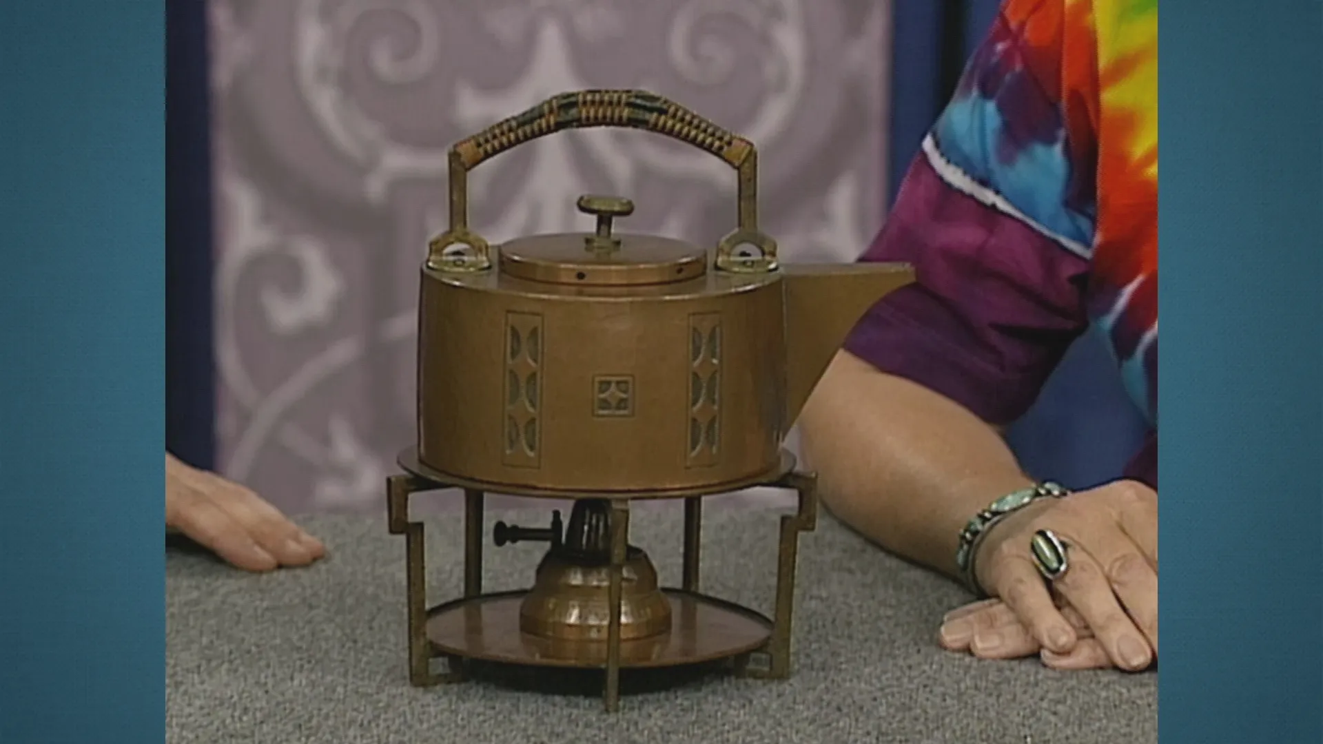 German Tea Kettle-on-Stand, ca. 1911