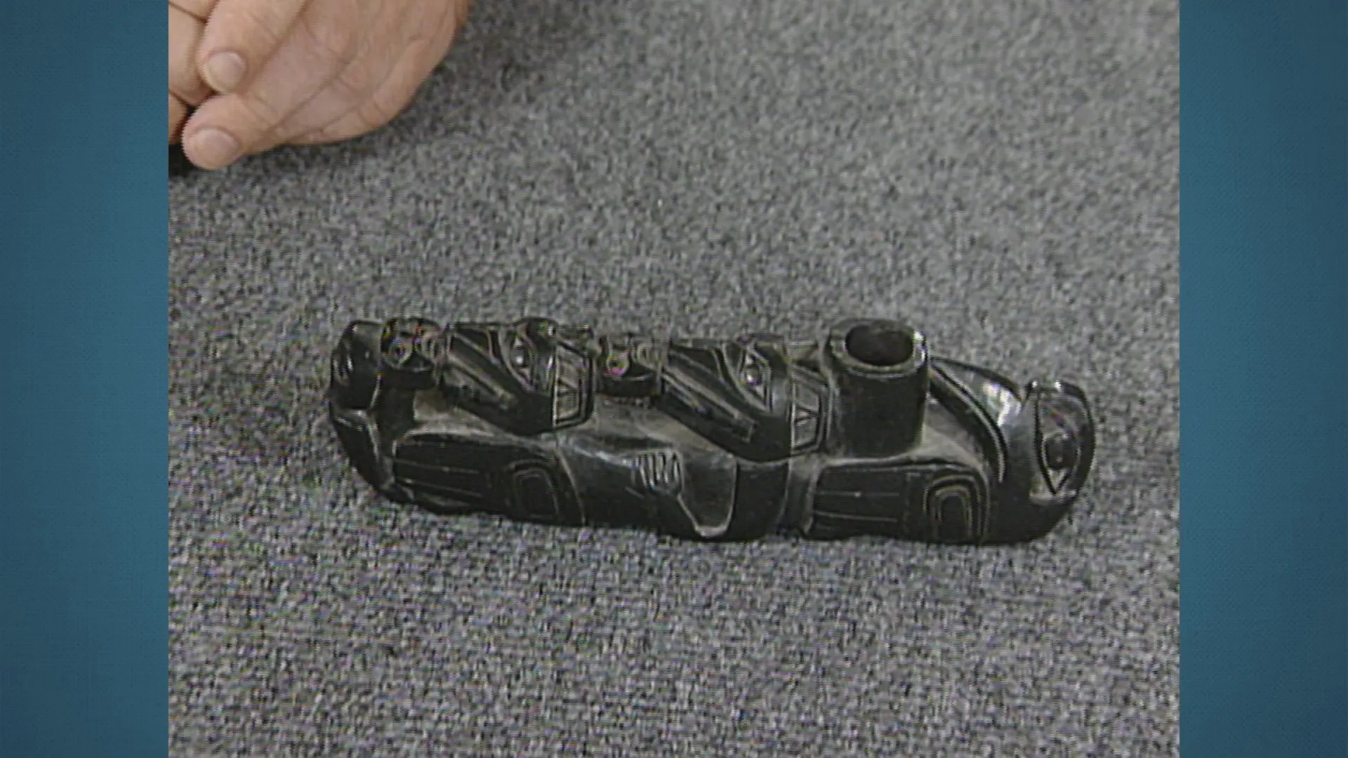 Haida Argillite Pipe, ca. 1850