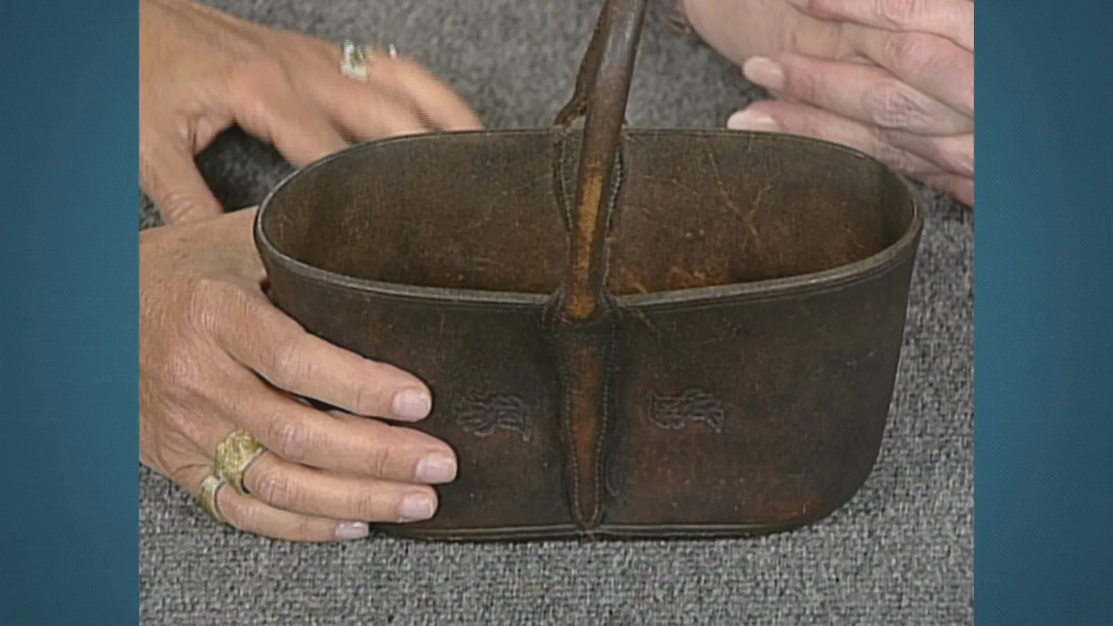 Leather Key Basket