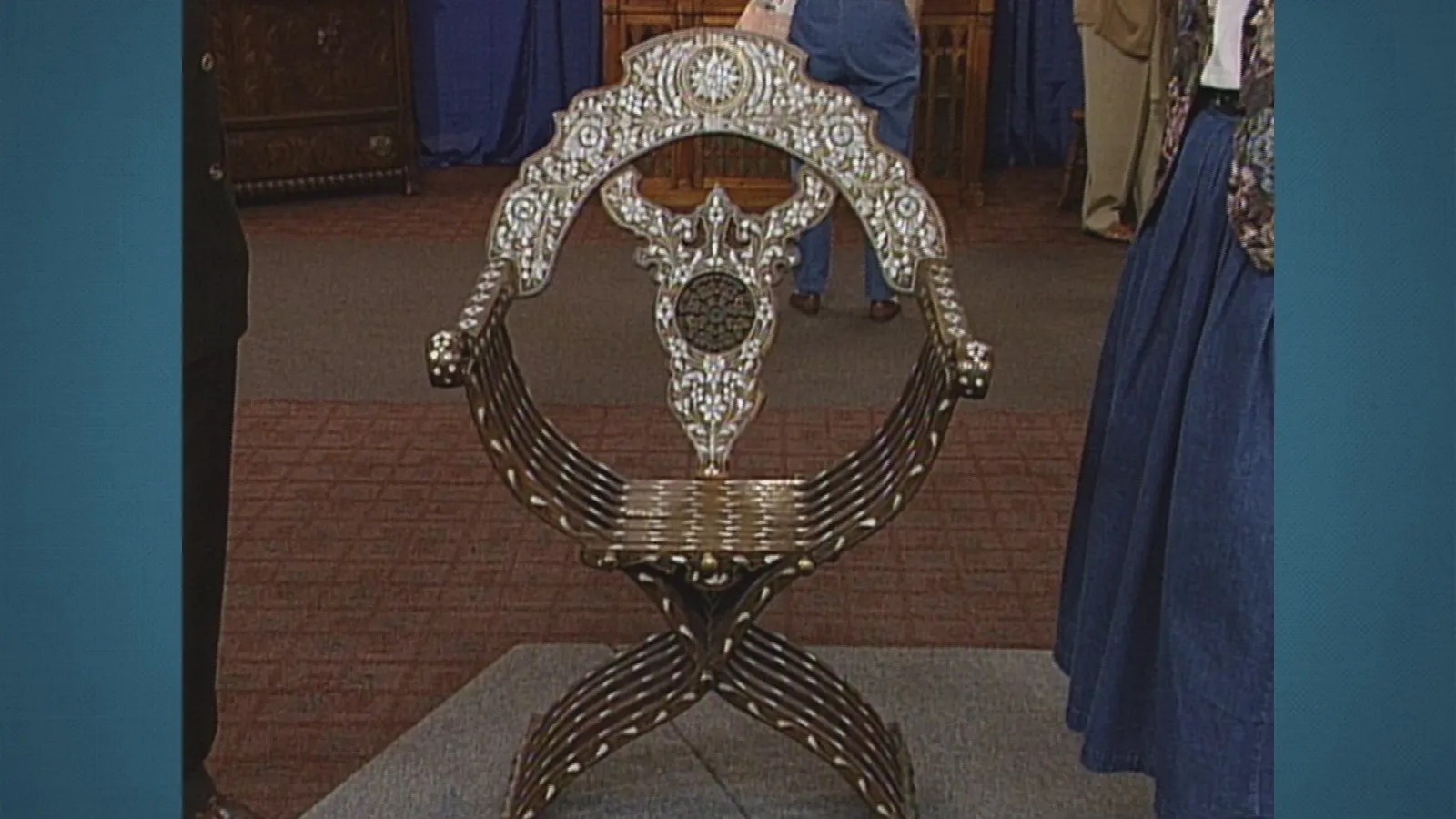 Syrian Savonarola Chair, ca. 1895