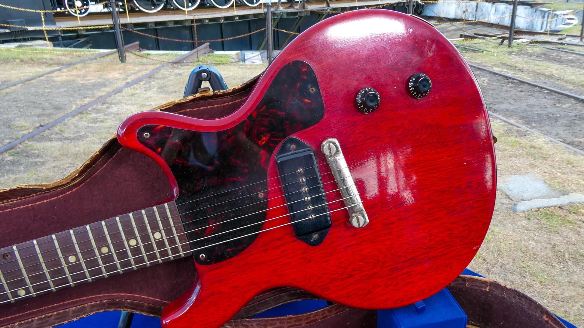 1960 Gibson Les Paul Junior Guitar with Case & Strap