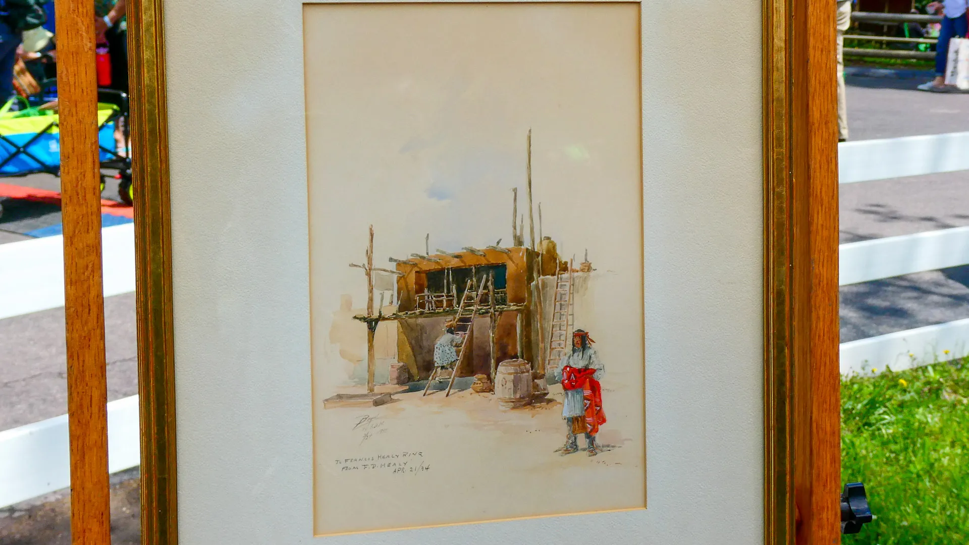 1900 Oscar Berninghaus Watercolor