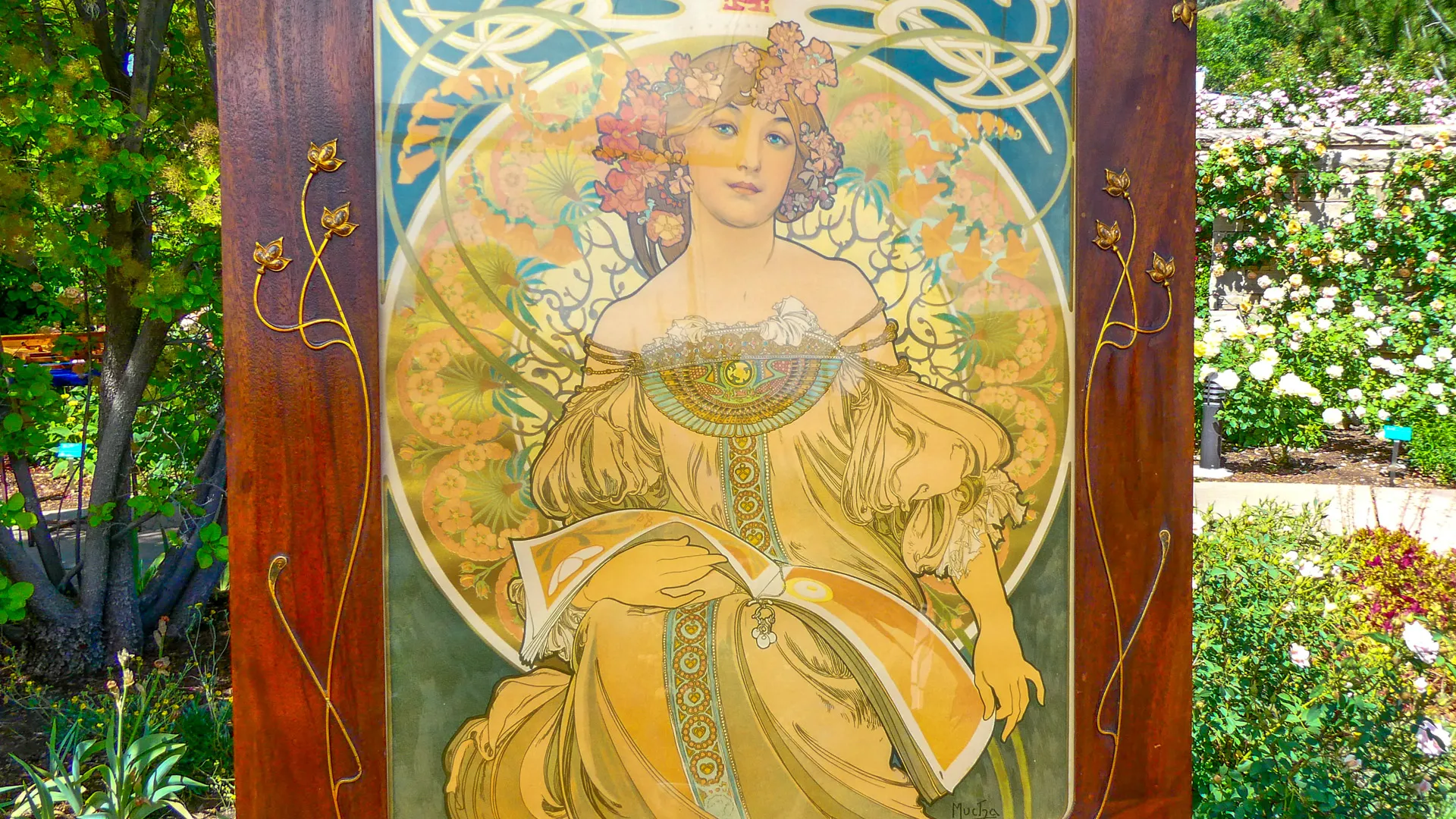 Alphonse Mucha American "Reverie" Print, ca. 1910