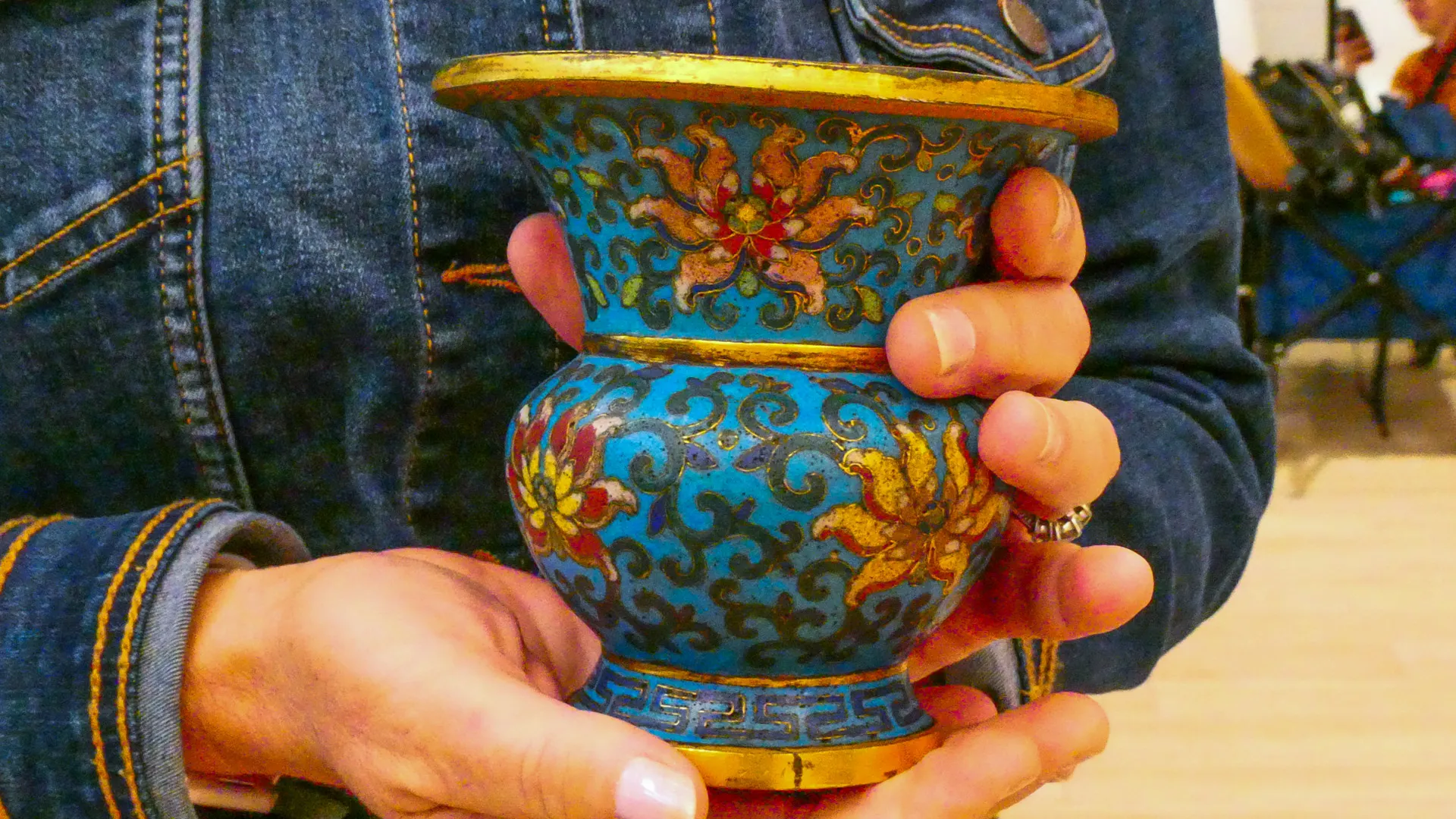 Chinese Cloisonné Enamel Waste Bowl, ca. 1750