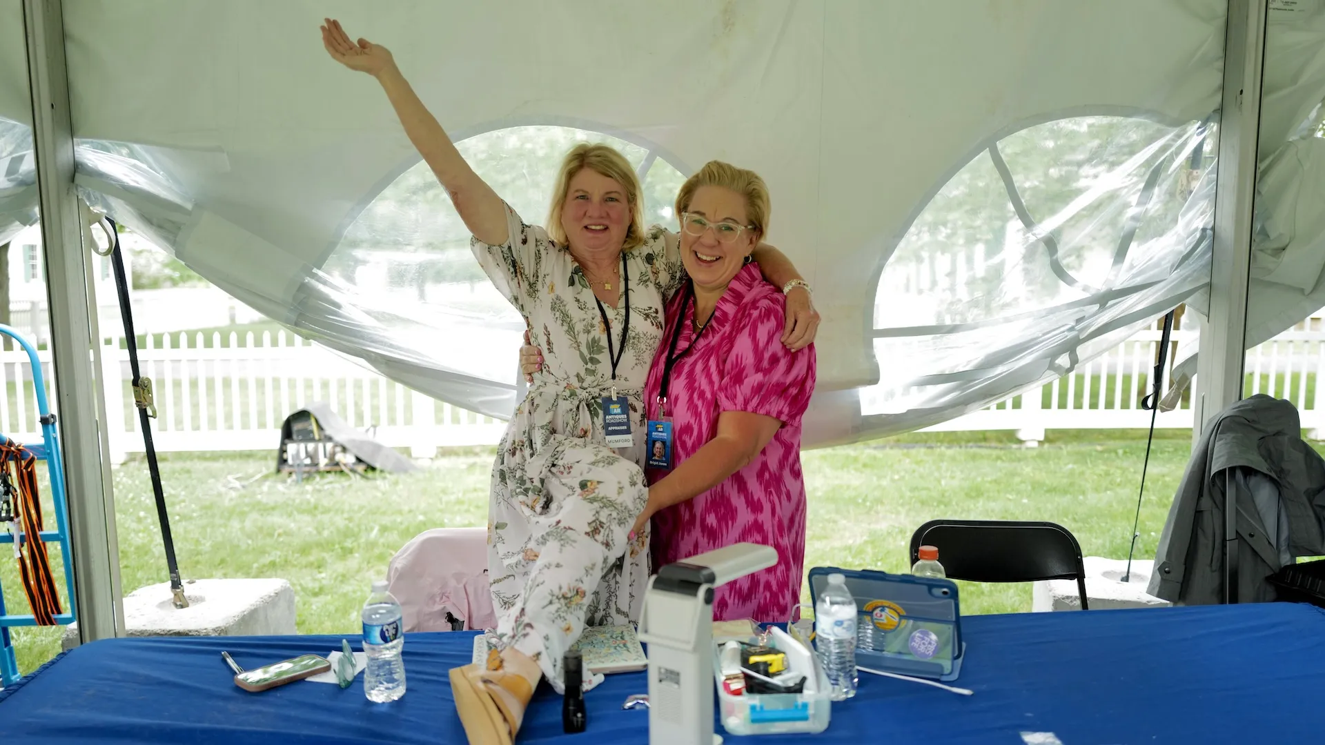 A photo of two appraisers posing for the camera