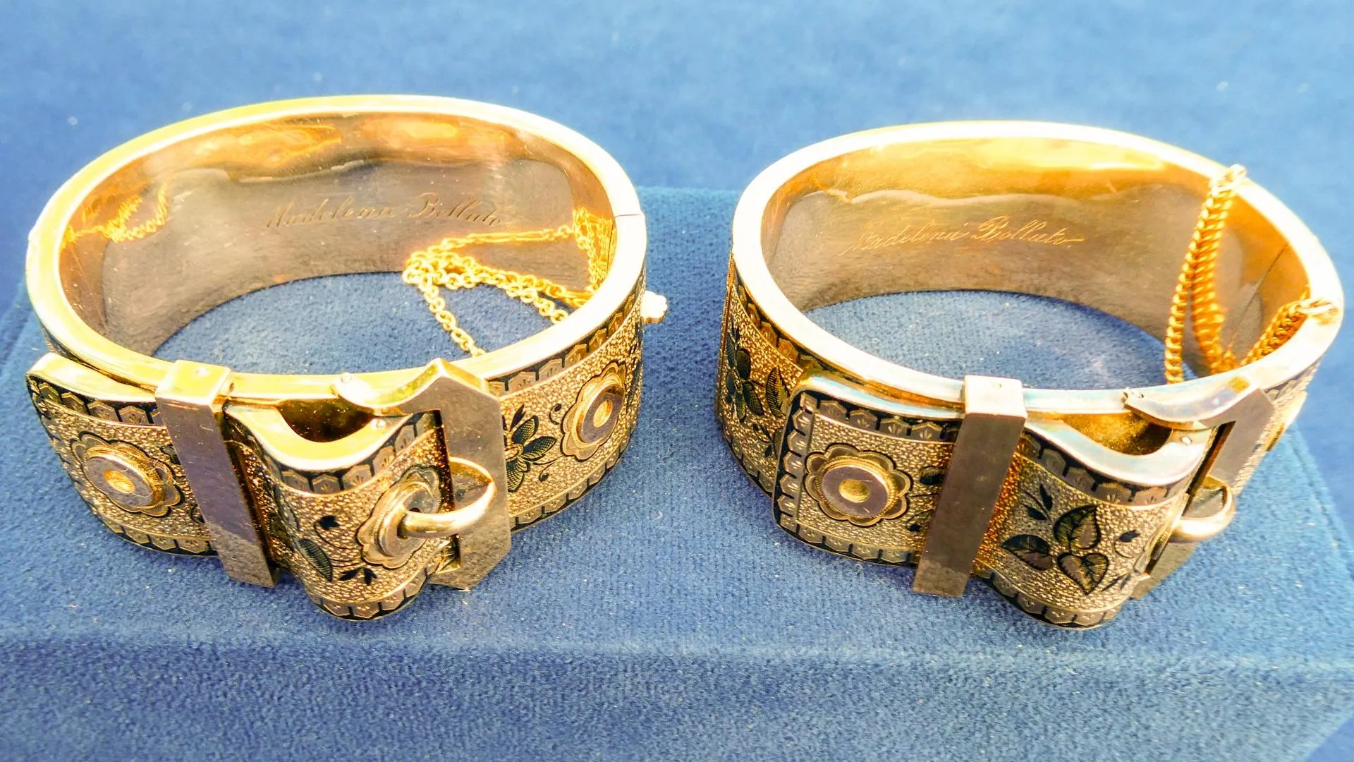 Victorian Gold & Enamel Bangles, ca. 1890
