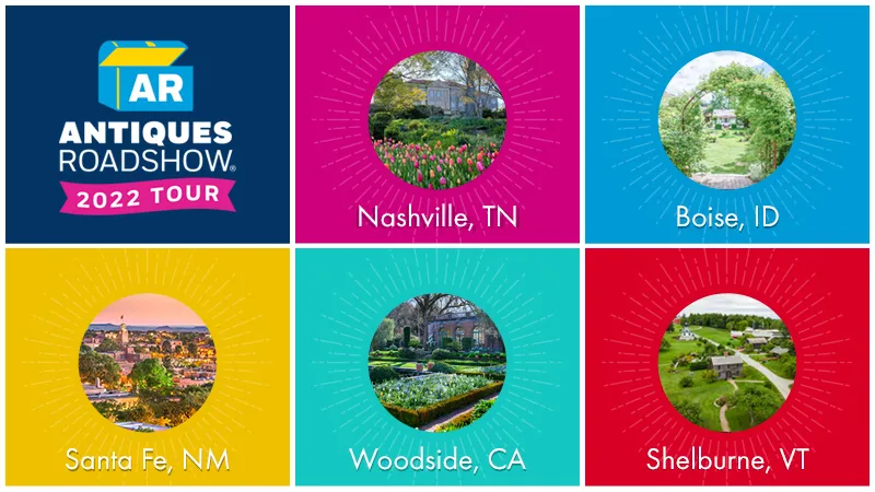 Graphic showing all five cities visited in the 2022 tour.