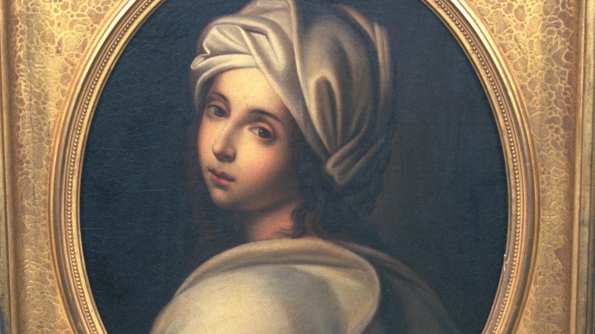 This portrait of Beatrice Cenci attributed to Guido Reni hangs in the Galleria Nazionale d’Arte Antica at Palazzo Barberini in Rome. (Wikimedia Commons)