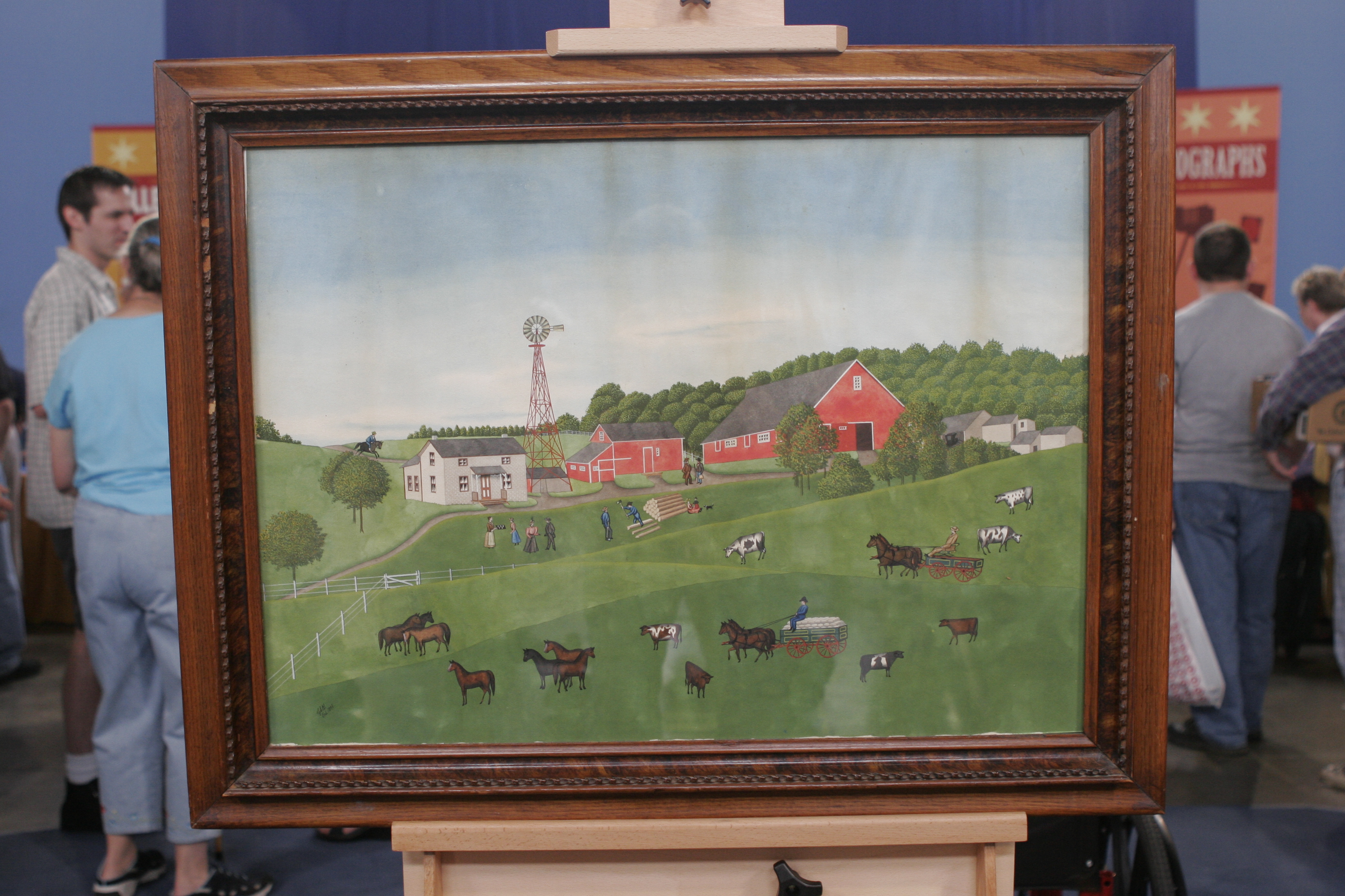 1896 Watercolor Farm Portrait | Antiques Roadshow | PBS | Antiques