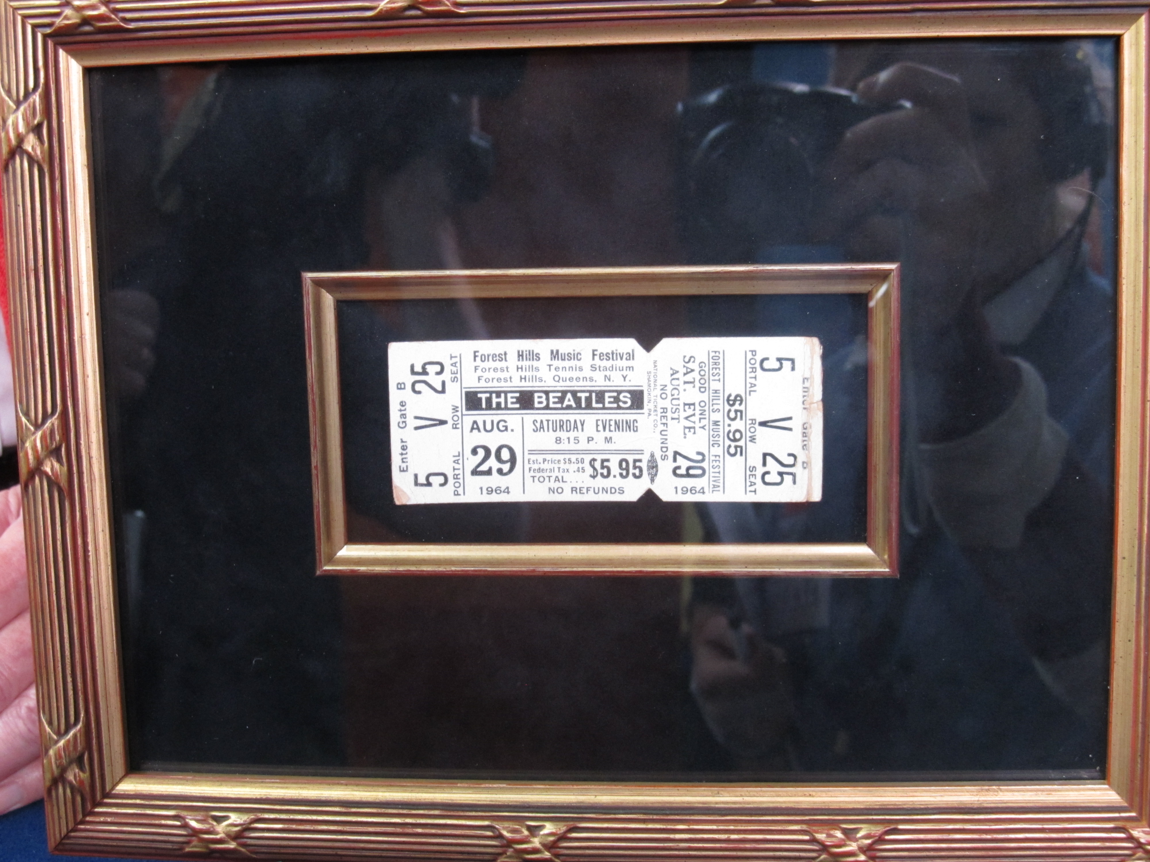 1964 Forest Hills Tennis Club Beatles Unused Ticket | Antiques