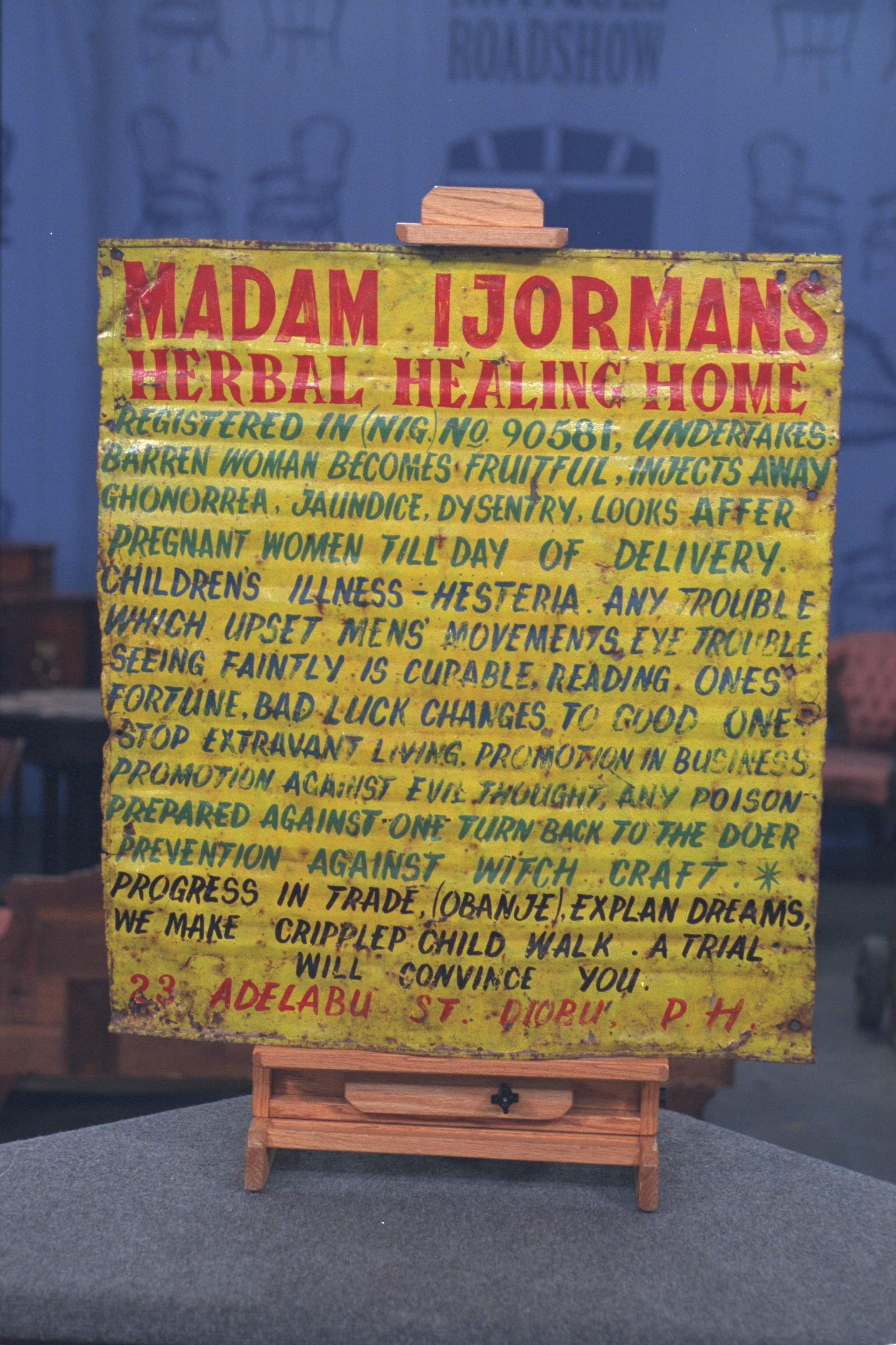 20th-Century Nigerian Healer's Sign