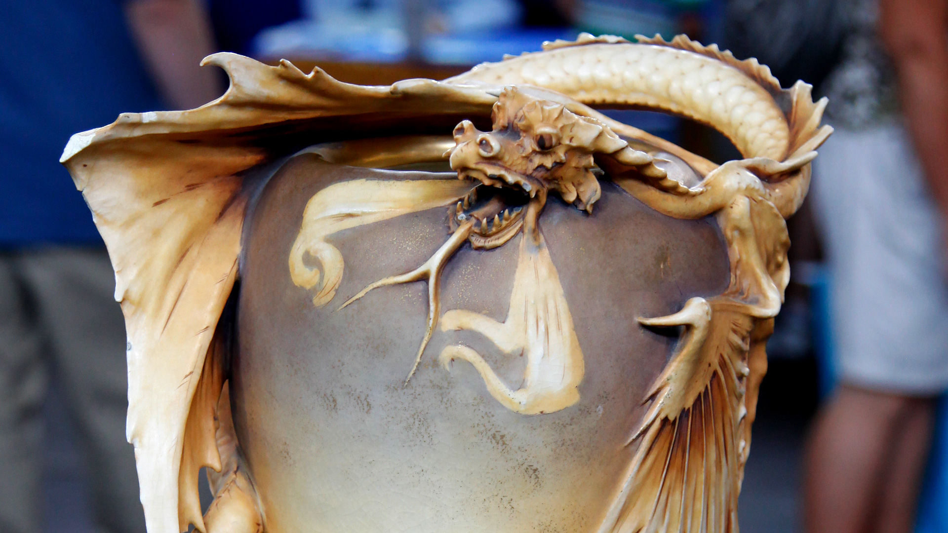 Amphora Dragon Vase, ca. 1900 Antiques Roadshow PBS