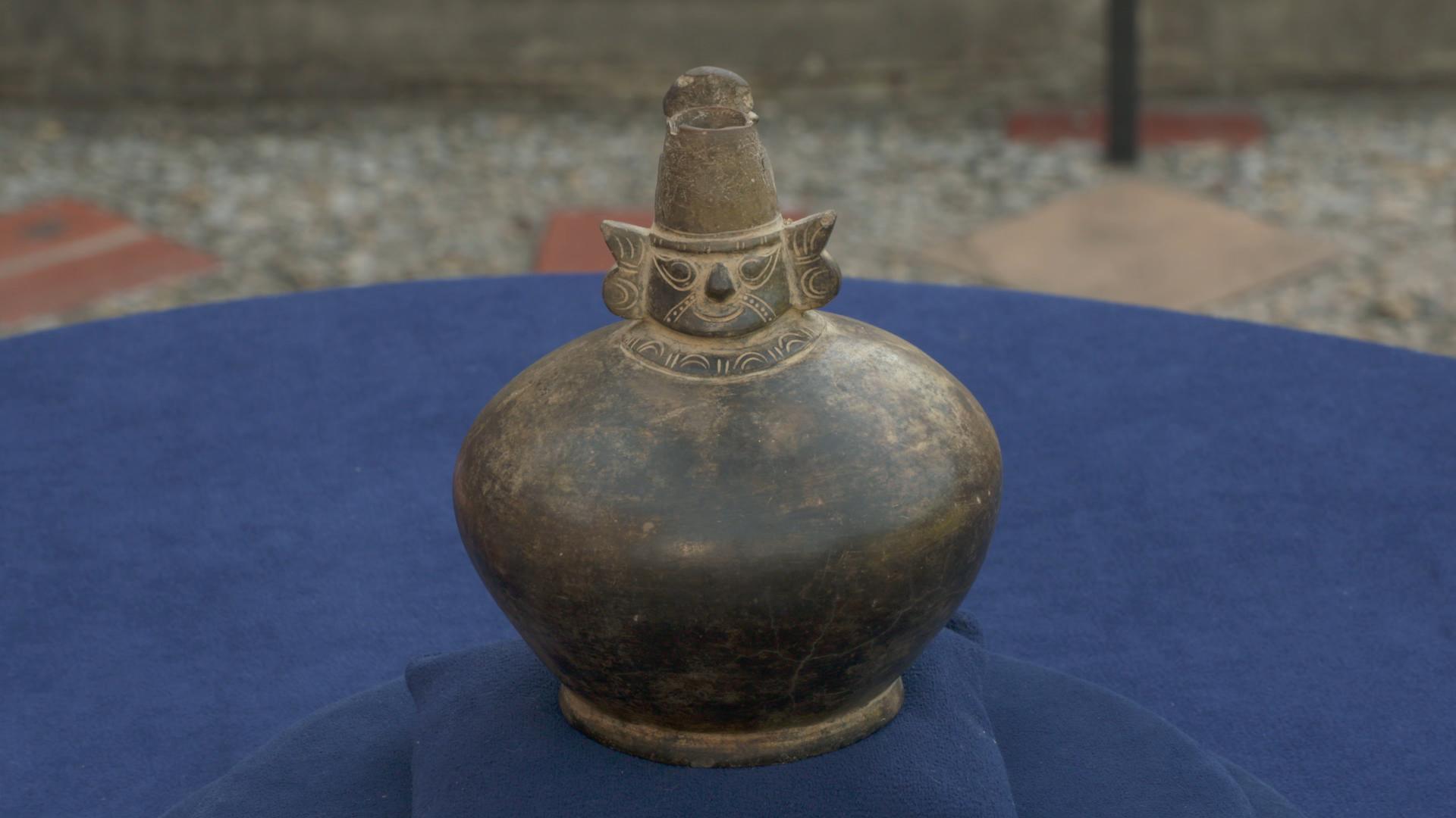Chimú Strap-handle Vessel, A.D. 1000-1400