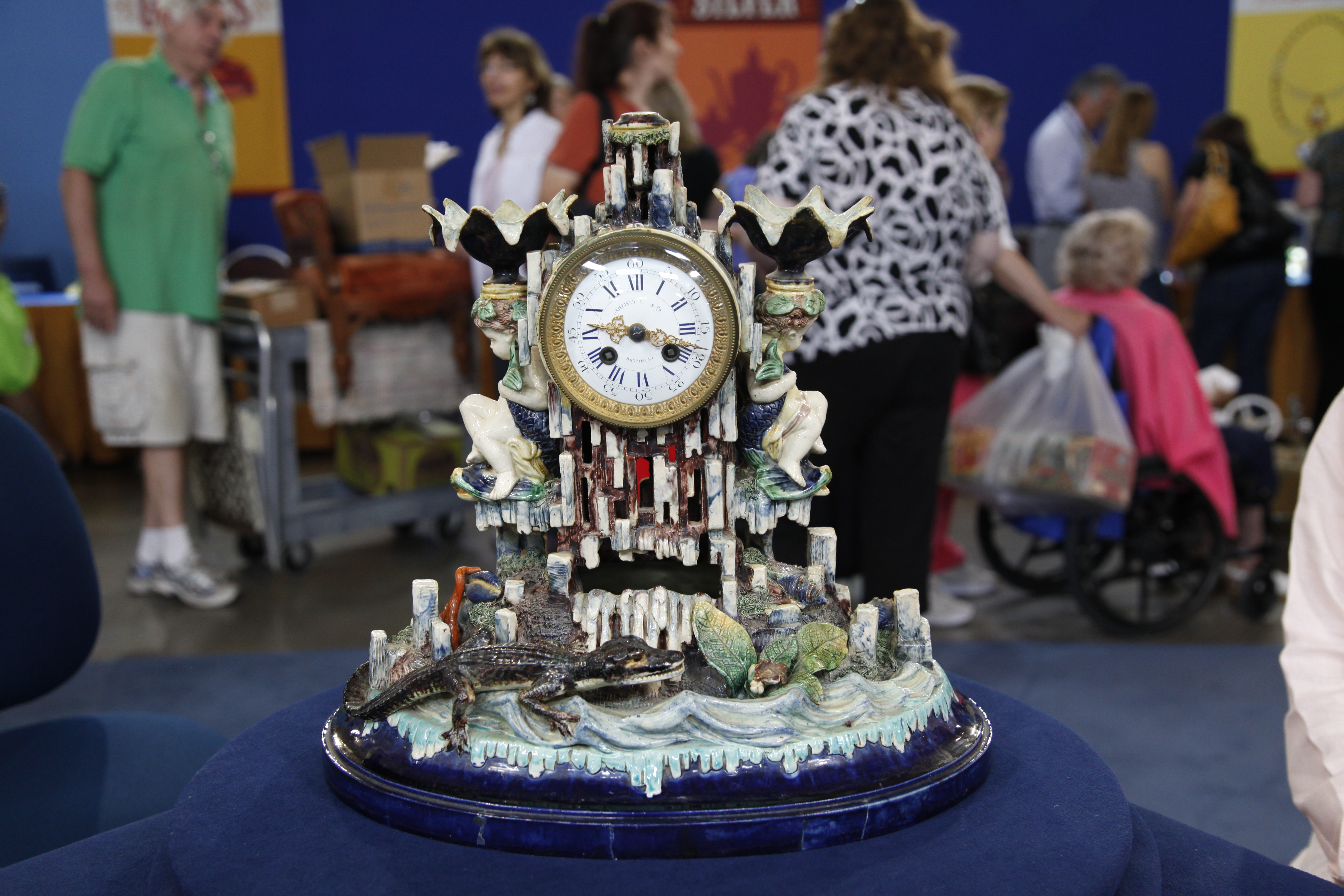 French Palissy Ware Mantel Clock, ca. 1880 | Antiques Roadshow