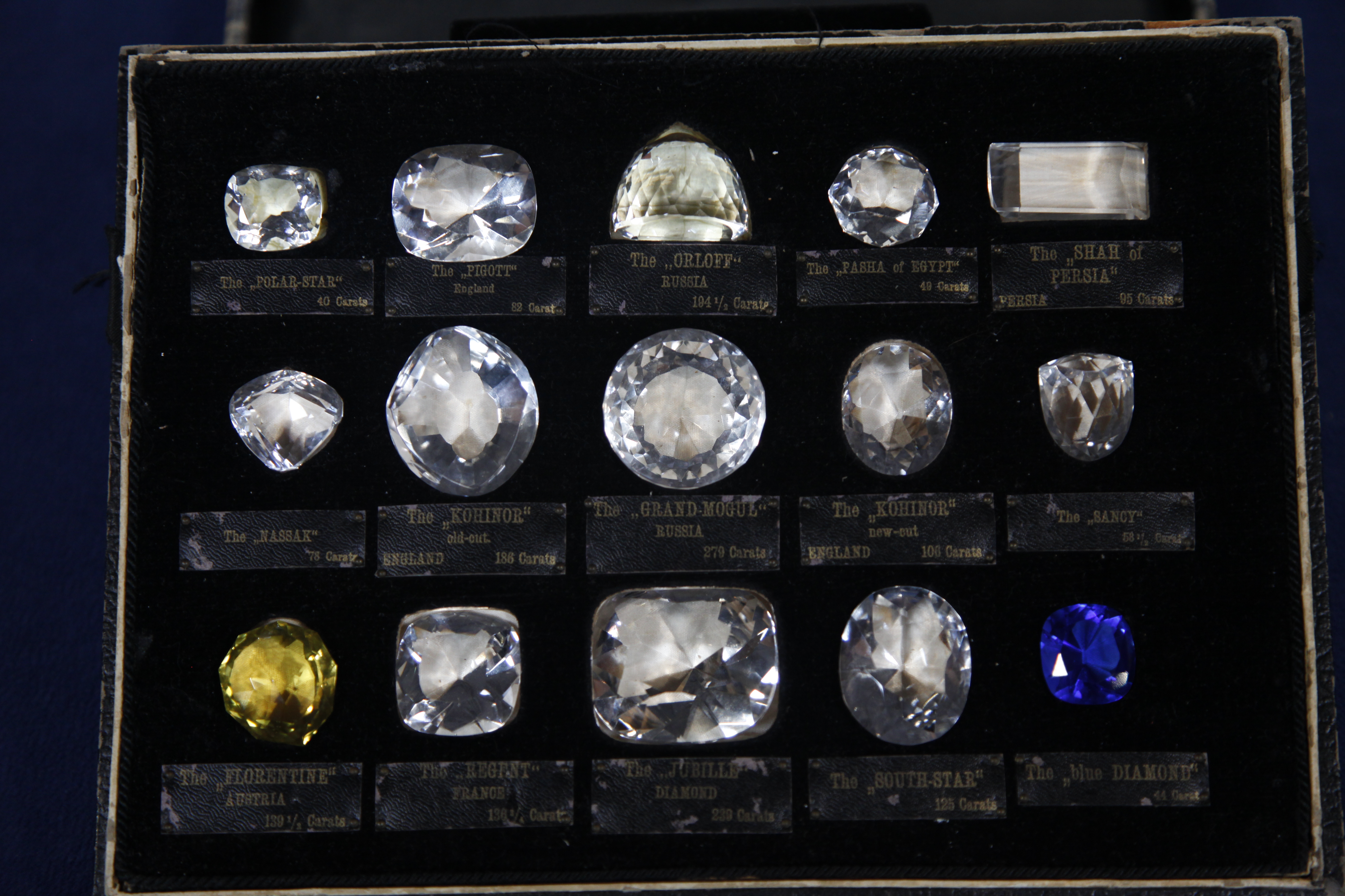 Historical Glass Diamonds Specimen Set, ca. 1910 | Antiques