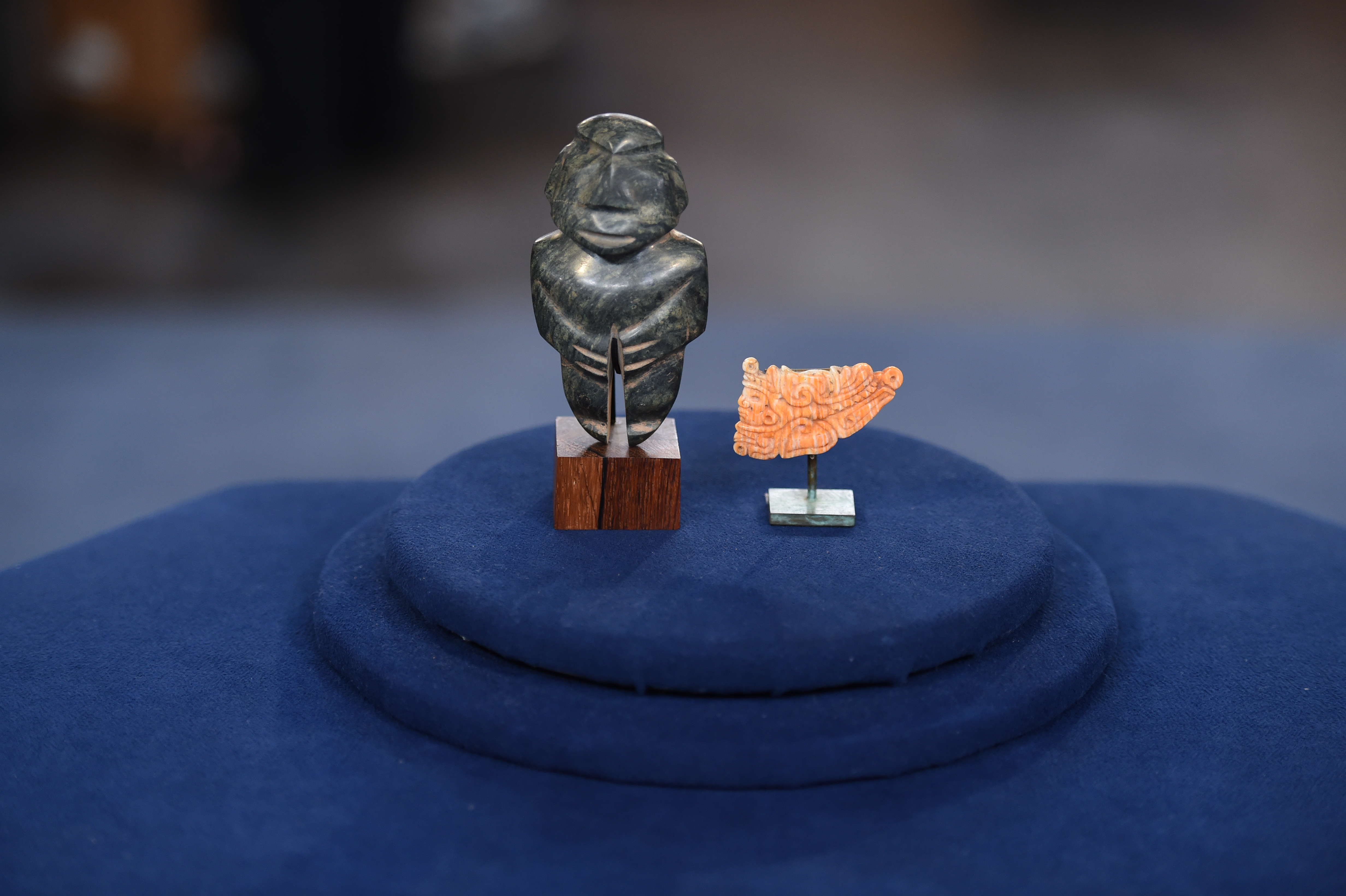 Mezcala Figure & Mayan Pendant