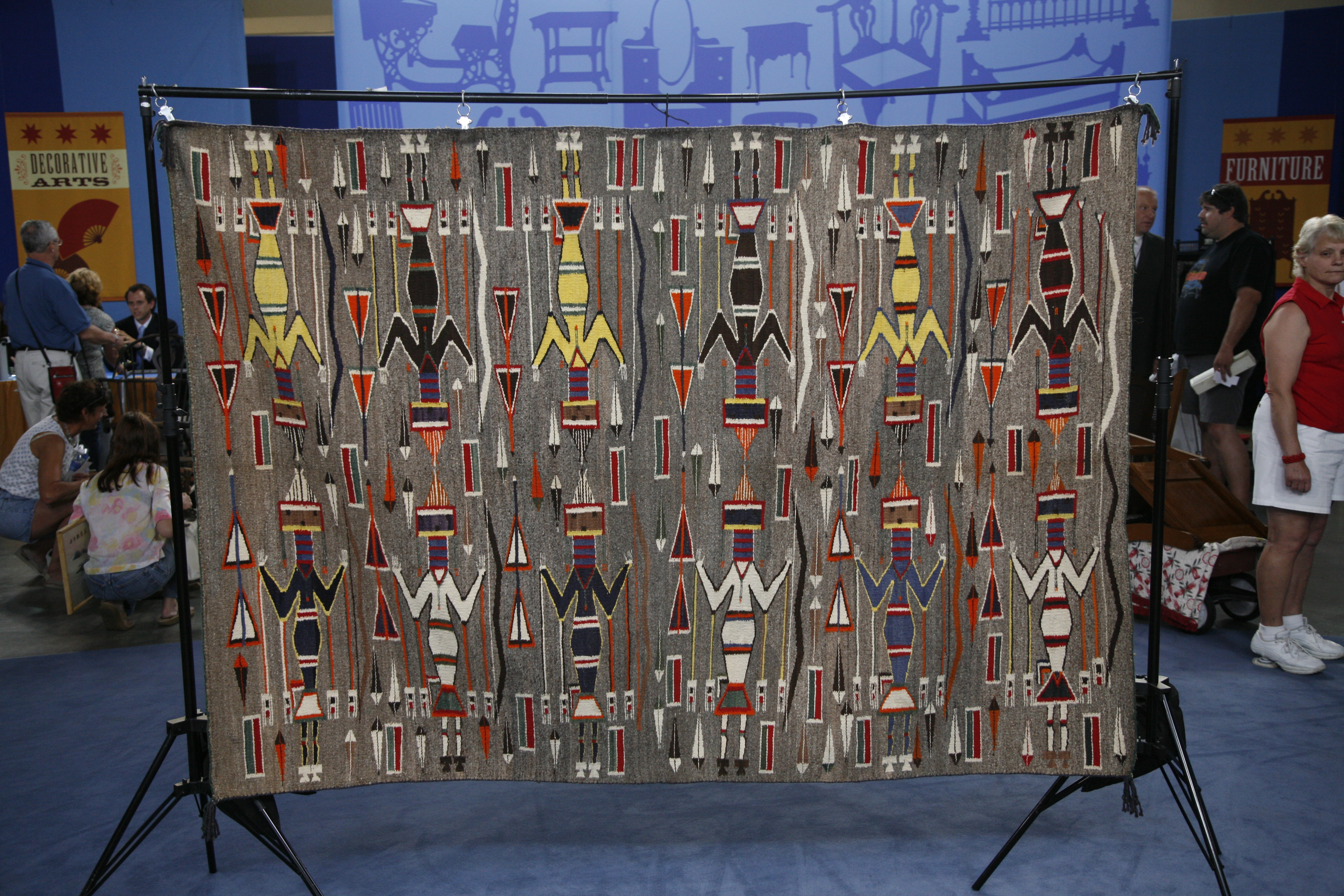 Navajo Yei Weaving, ca. 1935