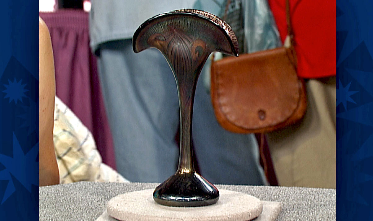 TiffanyStyle Fan Vase Antiques Roadshow PBS