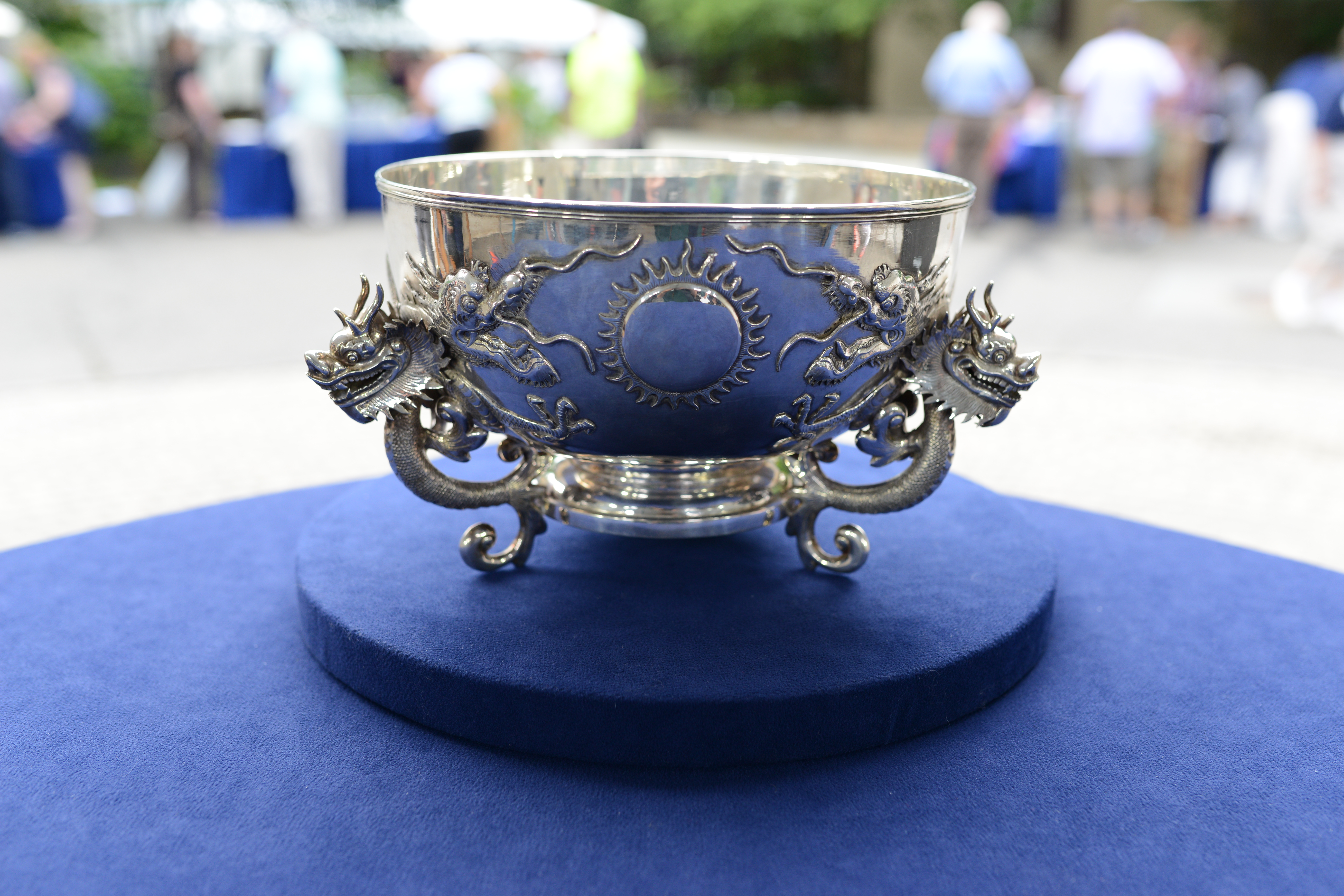 Wang Hing Chinese Export Silver Punch Bowl, ca. 1920 | Antiques