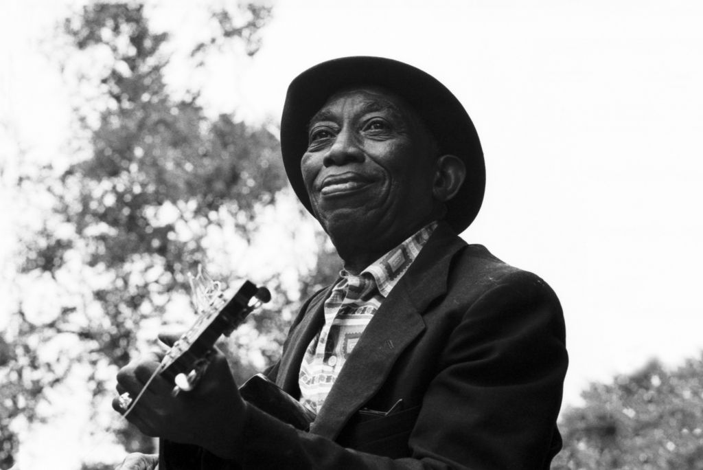 Mississippi John Hurt at the Newport Folk Festival, 1964 Appearing in “American Epic: Out of the Many, the One.” Credit: Getty Images