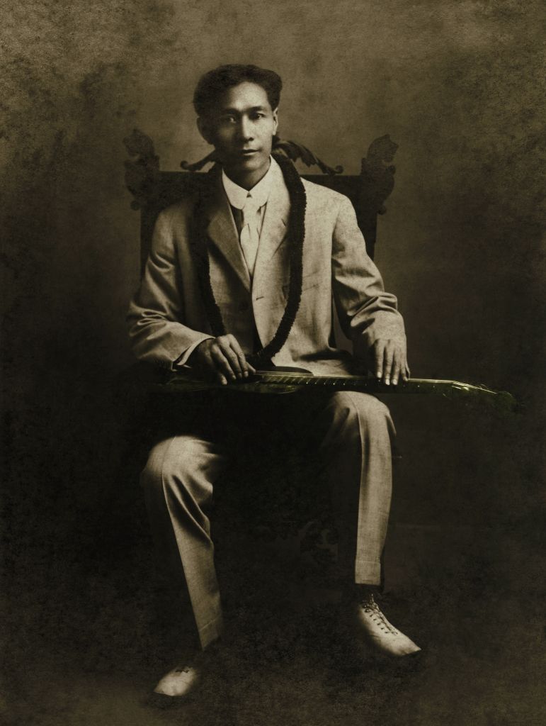 Joseph Kekuku inventor of the Hawaiian Steel Guitar Appearing in “American Epic: Out of the Many, the One.” Credit: Maida Vale Music