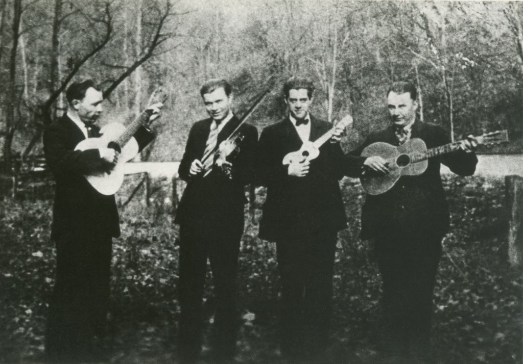 The Williamson Brothers and Curry appear in “American Epic: Blood and Soil.” Credit: Bill Williamson