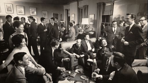 George Plimpton Party Scene