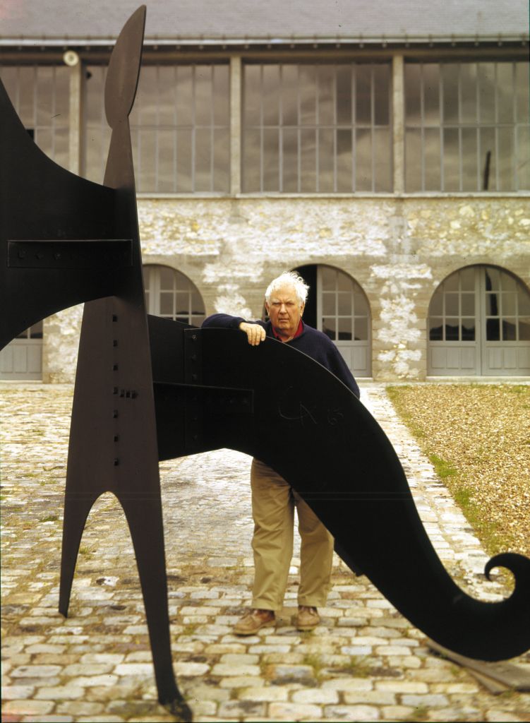 Alexander Calder in with Stabile, by Pedro E. Guerrero