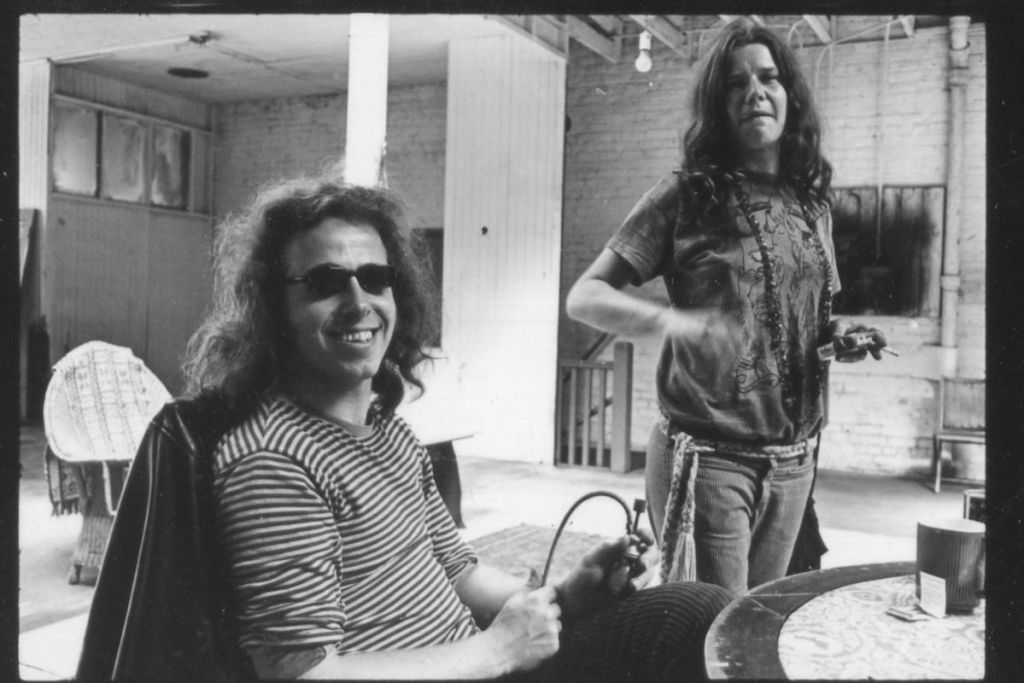 Big Brother and the Holding Company drummer Dave Getz (l) and Janis Joplin