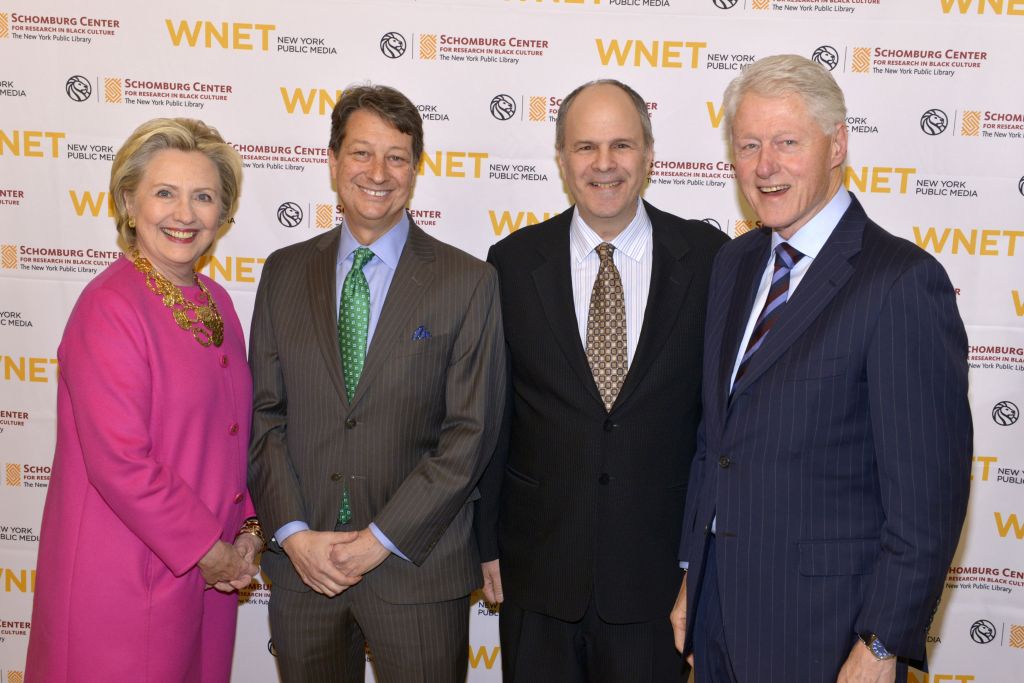 Sec. Clinton, Neal Shapiro, Michael Kantor and Pres. Clinton. Photo Credit: Joseph Sinnott/©2017 WNET