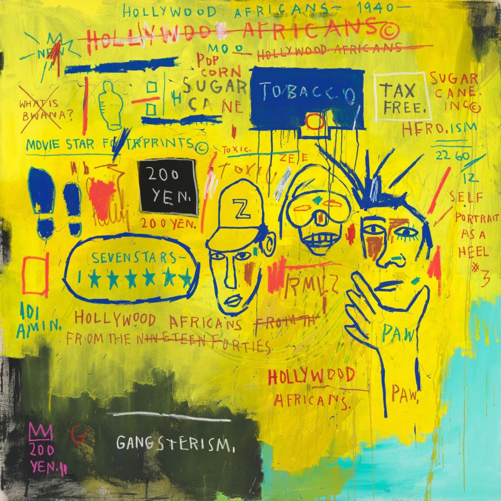 "Hollywood Africans" by Jean-Michel Basquiat. All Jean-Michel Basquiat works © Estate of Jean-Michel Basquiat used with permission of Artestar, NYC
