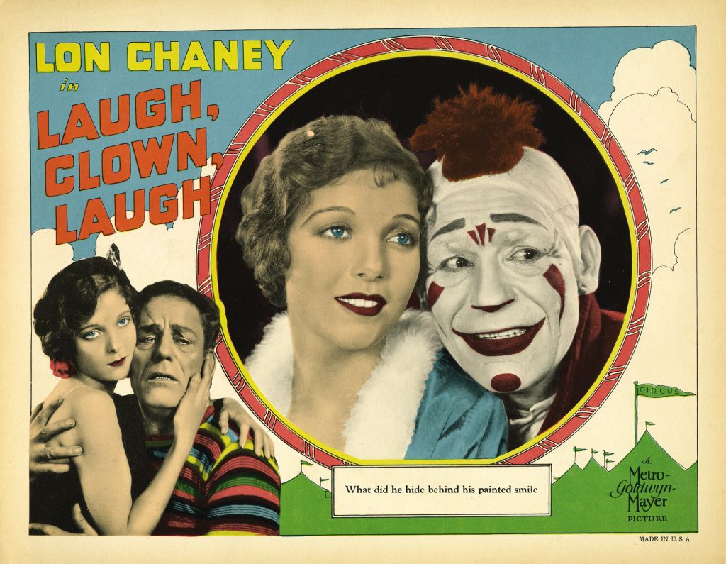 Lobby card for "Laugh, Clown, Laugh."