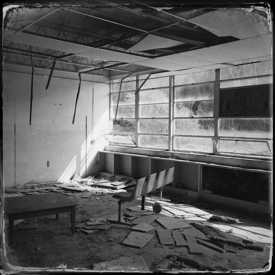 A room in the former elementary school in Cranks Creek, Kentucky